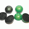 Ball grinder leaf black/green 50mm